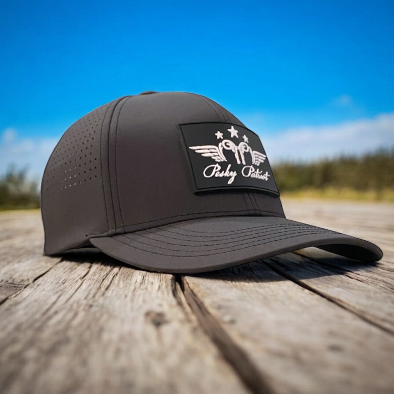 Pesky Patriot Dark Performance Patch Hat